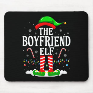 Tapis De Souris Le petit ami Elf Funny Xmas Elf Correspondant Fami