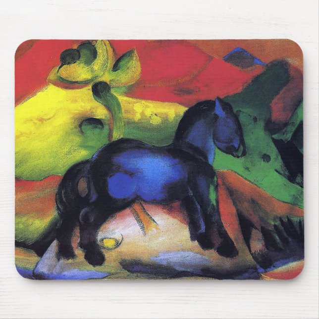 Tapis De Souris Le petit cheval bleu de Franz Marc (Devant)