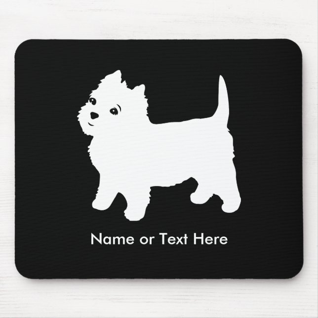 Tapis De Souris Le petit chien de Westie le plus mignon - (Devant)