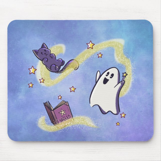 Tapis De Souris Le Petit Esprit et le Chat de Mousepad (Devant)