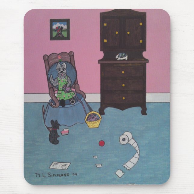 TAPIS DE SOURIS LE PETIT RASCAL DE GRANDMOM (Devant)