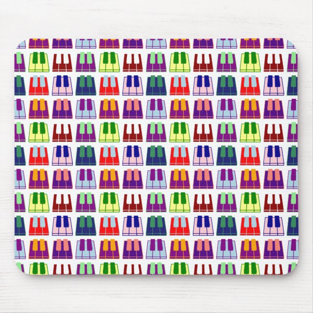 Tapis De Souris Le piano de joueur de clavier verrouille le tapis (Devant)