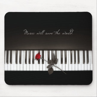 Tapis De Souris Le piano verrouille le mousepad de mélomane de