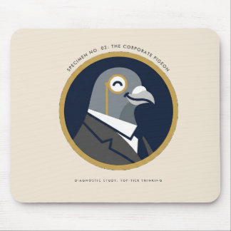 Tapis De Souris Le Pigeon d'Entreprise : Spécimen à Monocle N° 02