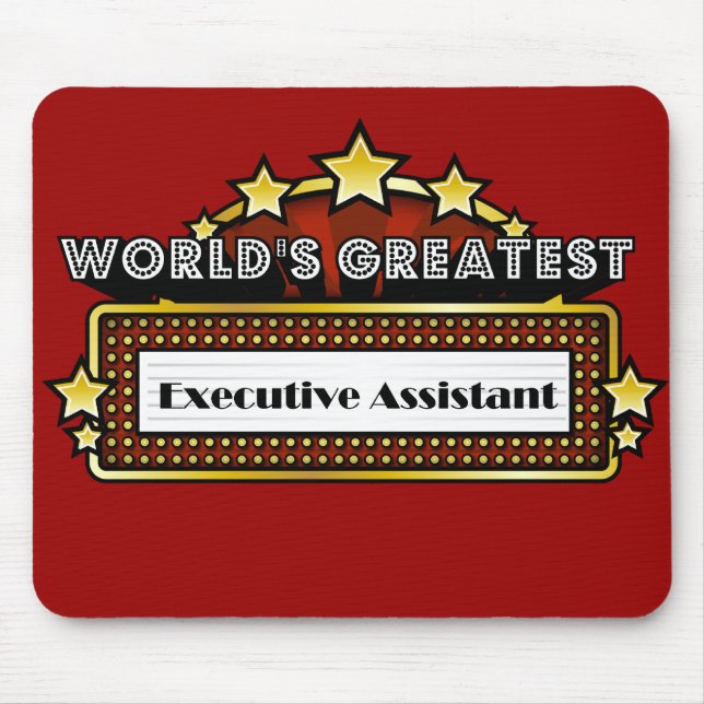 Tapis De Souris Le plus grand assistant exécutif du monde (Devant)