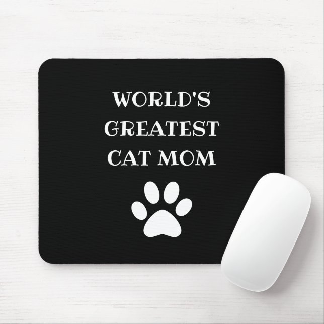 Tapis De Souris Le plus grand chat du monde personnalisé Maman Tex (Avec souris)