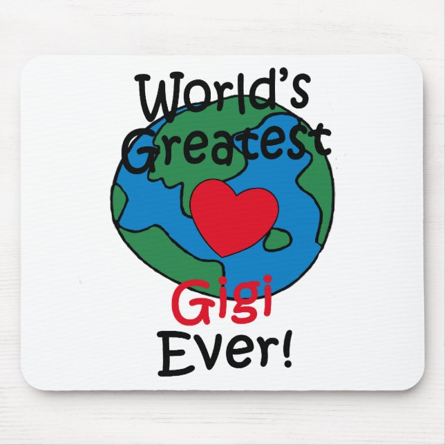 Tapis De Souris Le plus grand coeur de Gigi du monde (Devant)