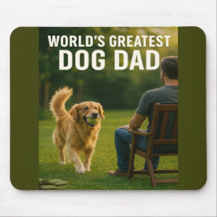 Tapis De Souris Le plus grand papa de chien du monde - Ball Is Lif