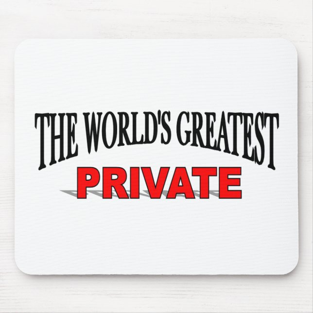 Tapis De Souris Le plus grand privé du monde (Devant)