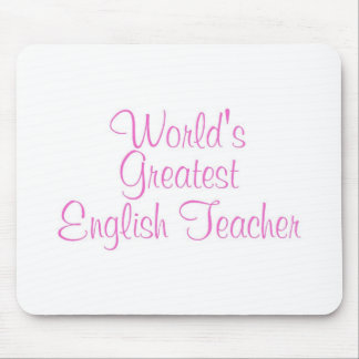 Tapis De Souris Le plus grand rose de professeur d'Anglais des