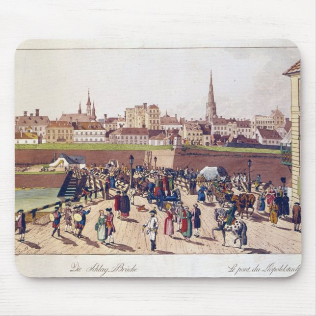 Tapis De Souris Le pont chez Leopoldstadt, Vienne, 1780 (Devant)