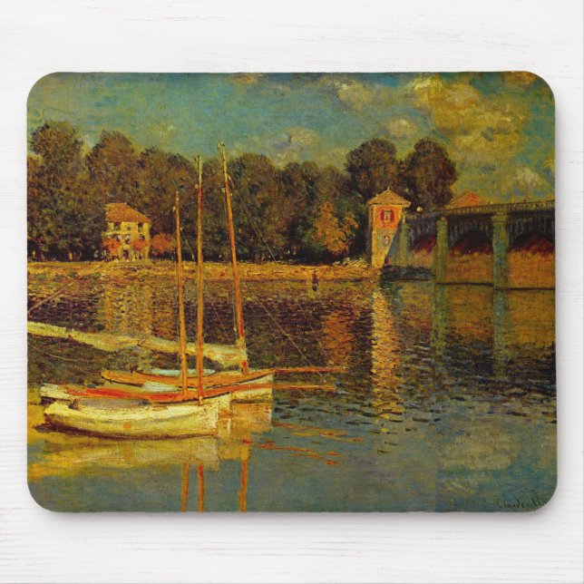 Tapis De Souris Le pont d'Argenteuil par Claude Monet (Devant)