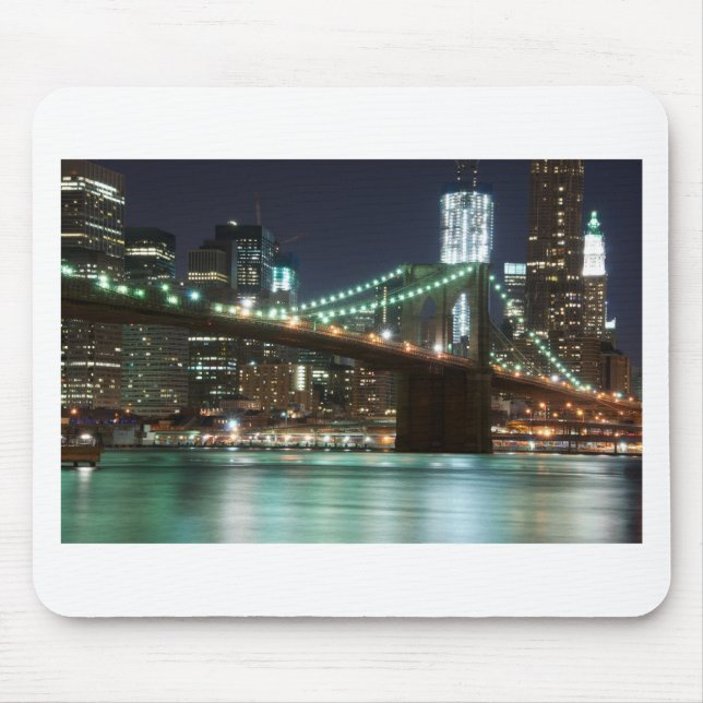 Tapis De Souris Le pont de Brooklyn - couleur (Devant)