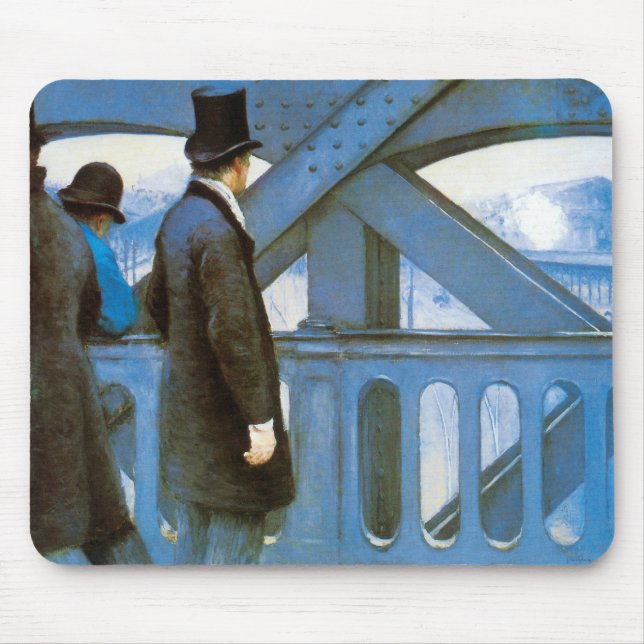 Tapis De Souris Le Pont de l'Europe de Gustave Caillebotte (Devant)