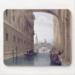 Tapis De Souris Le pont des soupirs, Venise, gravée par Lefevre (