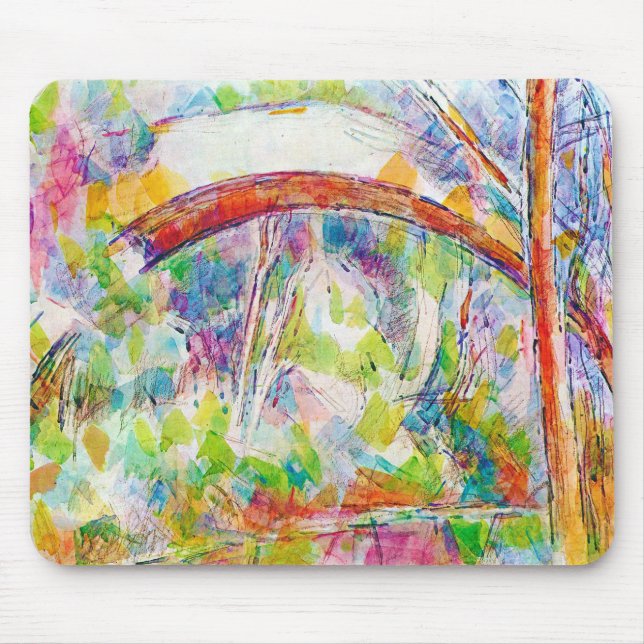 Tapis De Souris Le pont, Paul Cezanne (Devant)