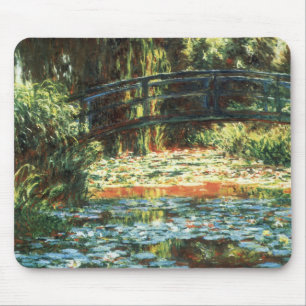 Tapis De Souris Le Pont sur le bassin aux nymphéas par Claude Mone