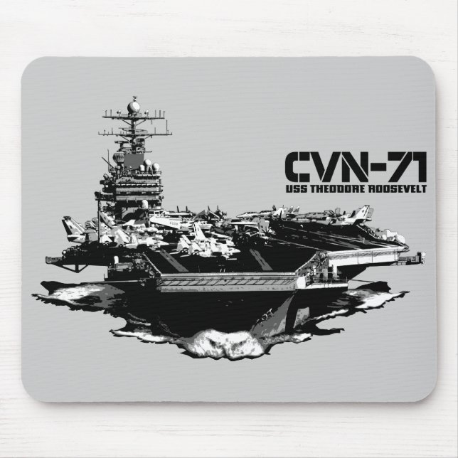 Tapis De Souris Le porte-avions Theodore Roosevelt Mousepad (Devant)