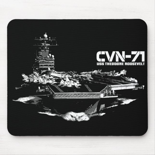 Tapis De Souris Le porte-avions Theodore Roosevelt Mousepad (Devant)