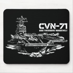 Tapis De Souris Le porte-avions Theodore Roosevelt Mousepad