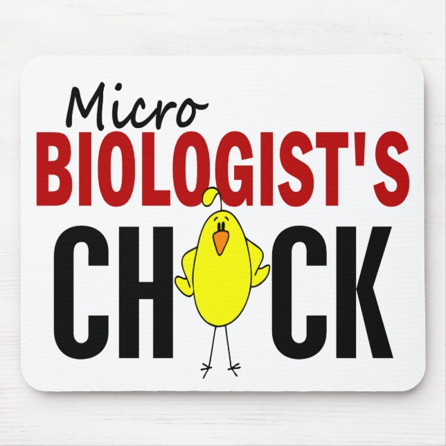 TAPIS DE SOURIS LE POUSSIN DU MICROBIOLOGISTE (Devant)