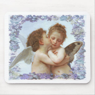 Tapis De Souris Le PREMIER BAISER, C.1873 William Bourgeau
