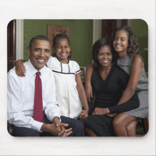 Tapis De Souris Le président Barack Obama et sa famille