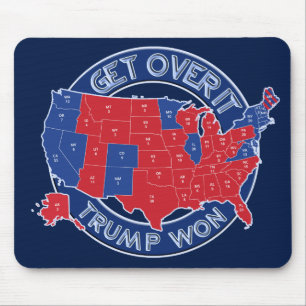 Tapis De Souris Le président désigné atout a gagné Mousepad bl