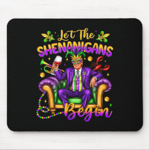 Tapis De Souris Le Président Trump Mardi Gras Drôle Laisser Shenan