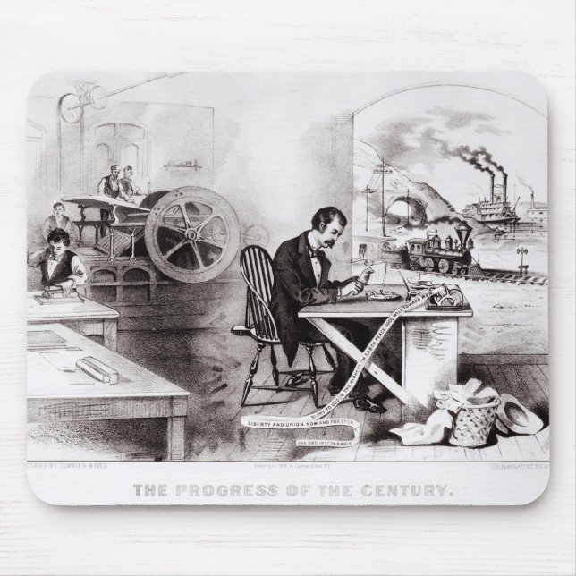 Tapis De Souris Le progrès du siècle (Devant)