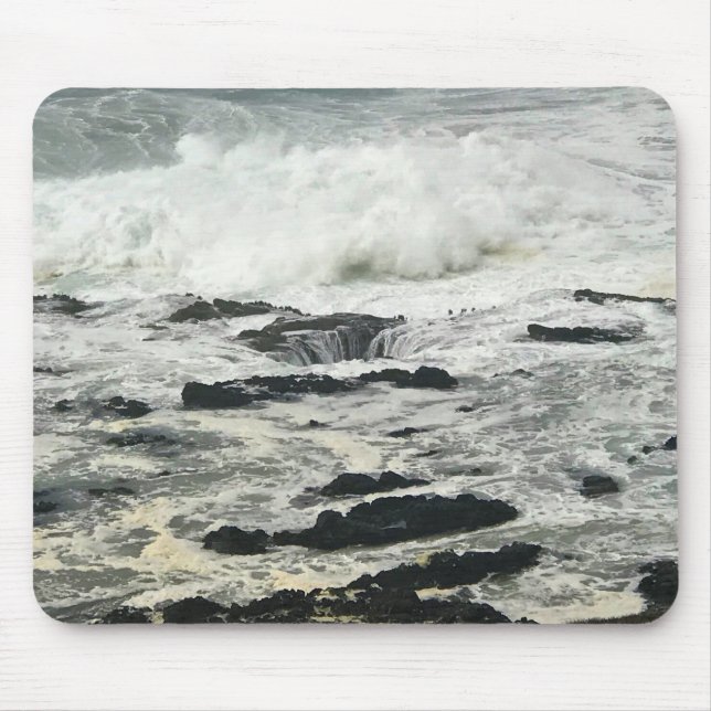 Tapis De Souris Le Puits de Thor, Cape Perpetua, côte de l'Oregon (Devant)