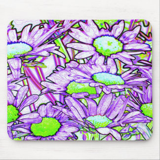 Tapis De Souris Le résumé fleurit Mousepad