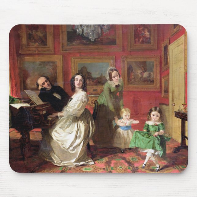 Tapis De Souris Le Rev. et la Mme Palmer-Lovell avec leur fille (Devant)