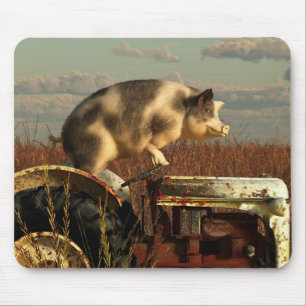 Tapis De Souris Le rêve d'un porc