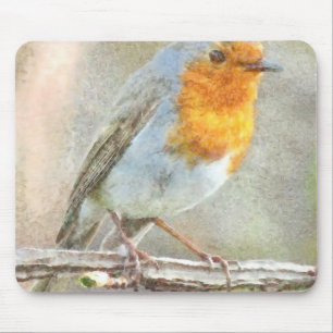 Tapis De Souris Le Robin Est Une Aquarelle Gabriel