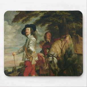 Tapis De Souris Le Roi Charles I de l'Angleterre chassant, c.1635