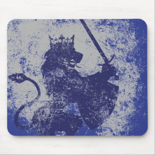 Tapis De Souris Le Roi grunge Mousepad de lion