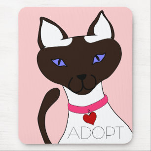 Tapis De Souris Le Ronronnement-fect Moira ADOPTENT Mousepad rose