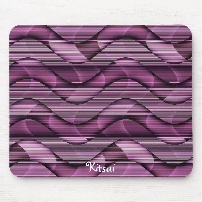 Tapis De Souris Le rose ondule Mousepad (Devant)