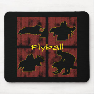 Tapis De Souris Le rouge enferme dans une boîte Flyball