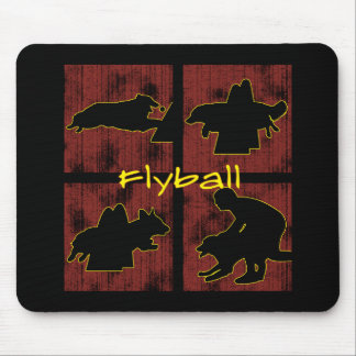 Tapis De Souris Le rouge enferme dans une boîte Flyball