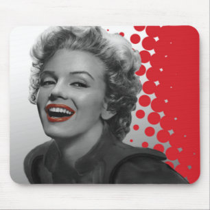 Tapis De Souris Le rouge pointille Marilyn