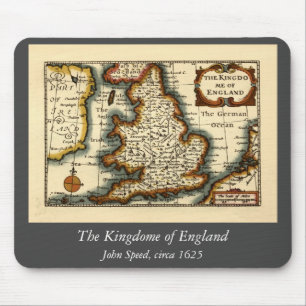 Tapis De Souris Le royaume d'Angleterre Ancien Atlas Carte