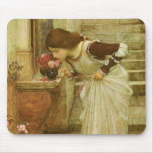 Tapis De Souris Le Sanctuaire de John William Waterhouse