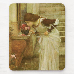 Tapis De Souris Le Sanctuaire de John William Waterhouse