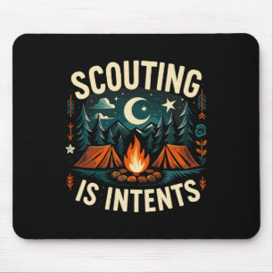Tapis De Souris Le scoutisme de camping a des intentions de scout