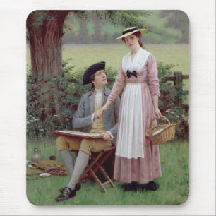 Tapis De Souris Le Seigneur de Burleigh et sa Dame (Amour romantiq