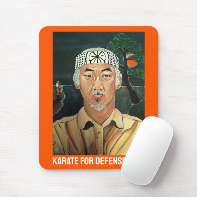 Tapis De Souris Le Sensei Peinture par Alfred Fox (Avec souris)