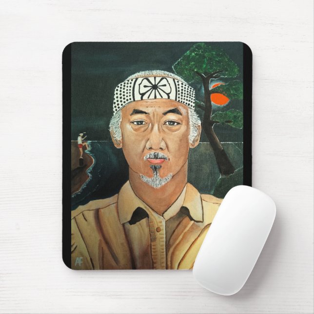 Tapis De Souris Le Sensei Peinture par Alfred Fox (Avec souris)