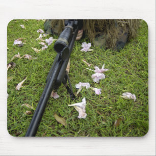 Tapis De Souris Le soldat pratique des tactiques de sniper